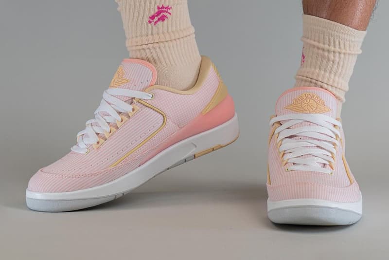 air jordan 2 atmosphere sneakers nike pink seersucker spring