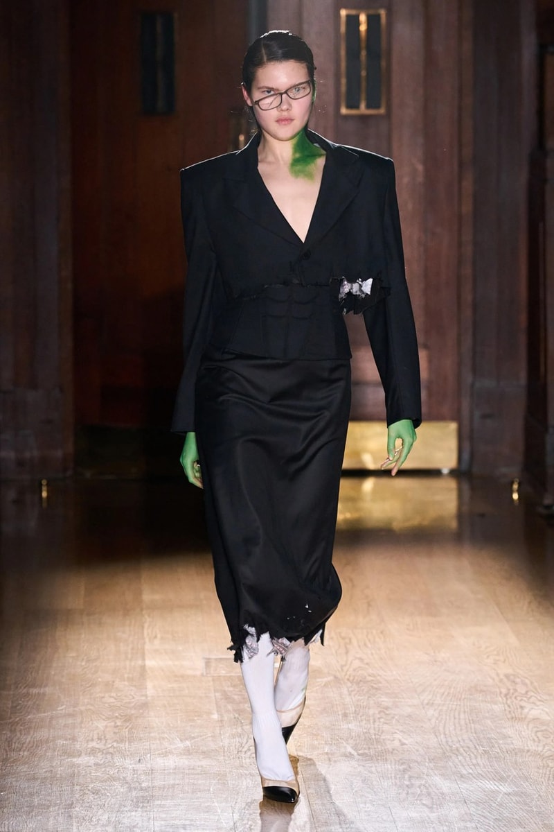 natasha zinko london fashion week runway monster green