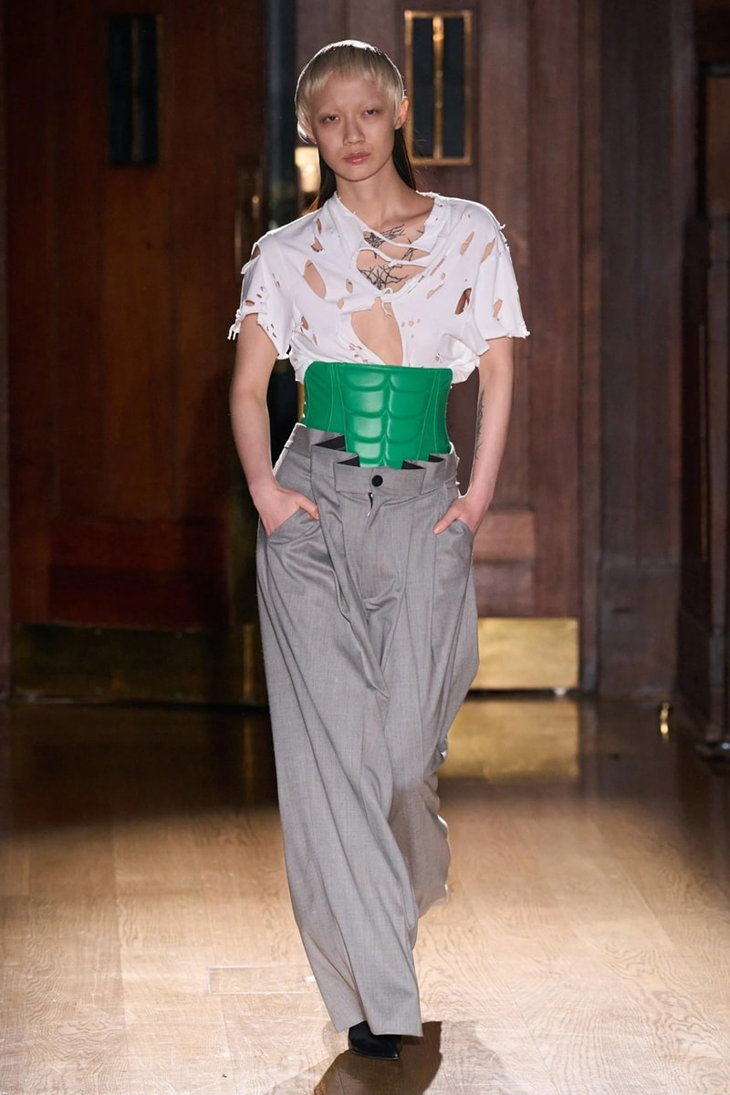 natasha zinko london fashion week runway monster green