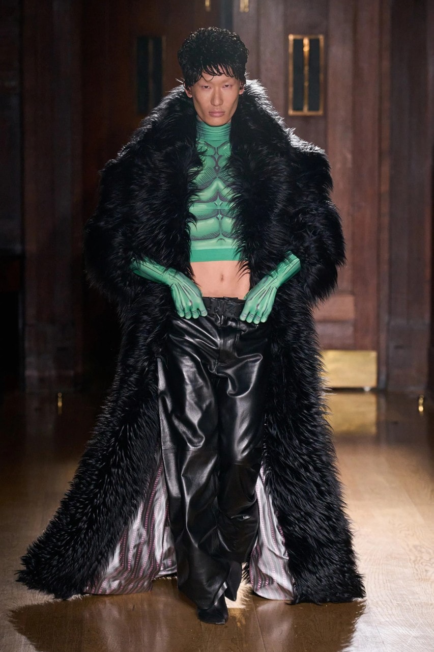 natasha zinko london fashion week runway monster green