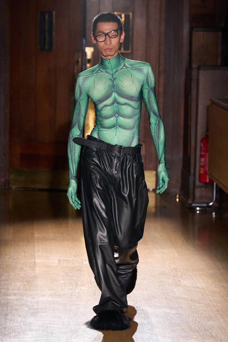 natasha zinko london fashion week runway monster green