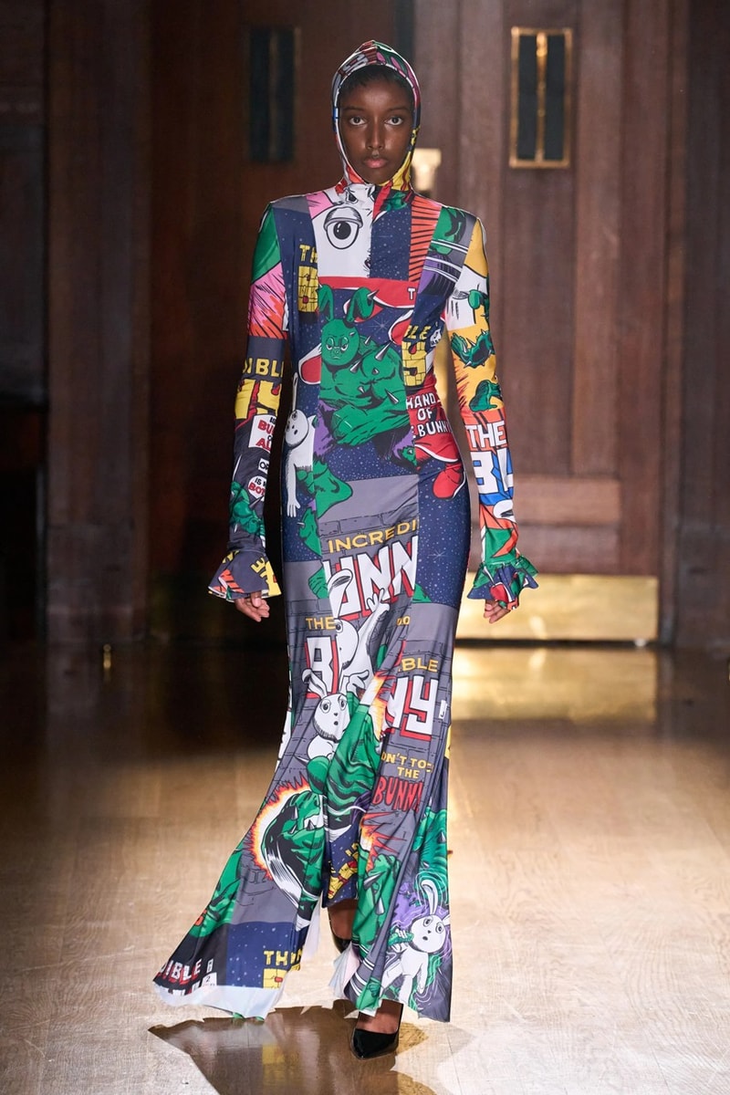 natasha zinko london fashion week runway monster green