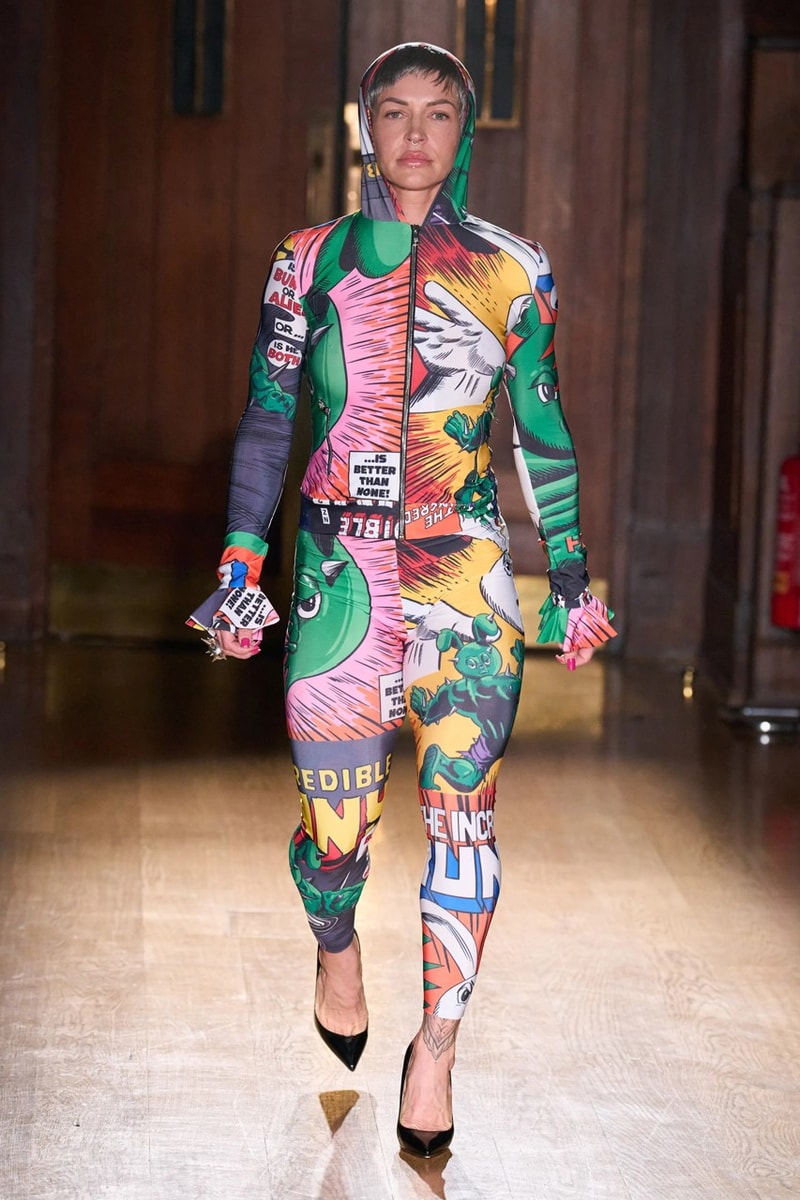 natasha zinko london fashion week runway monster green