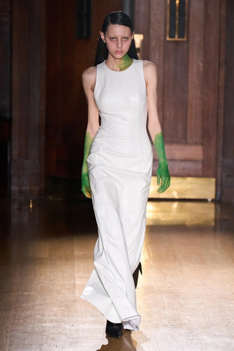 natasha zinko london fashion week runway monster green