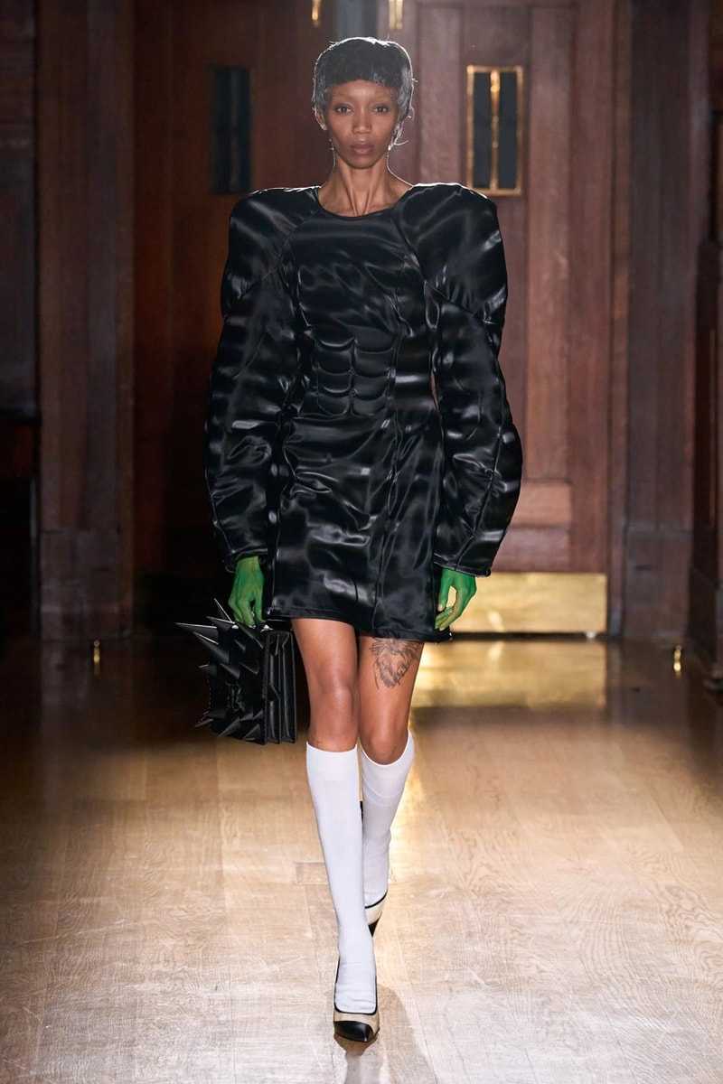 natasha zinko london fashion week runway monster green