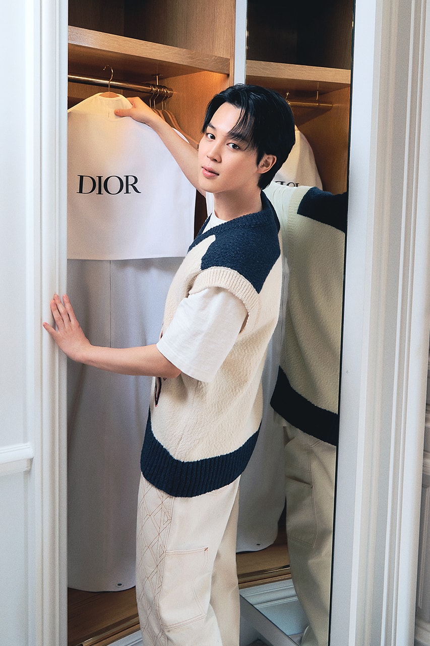 BTS of Jimin Getting Ready for Dior FW23 Show