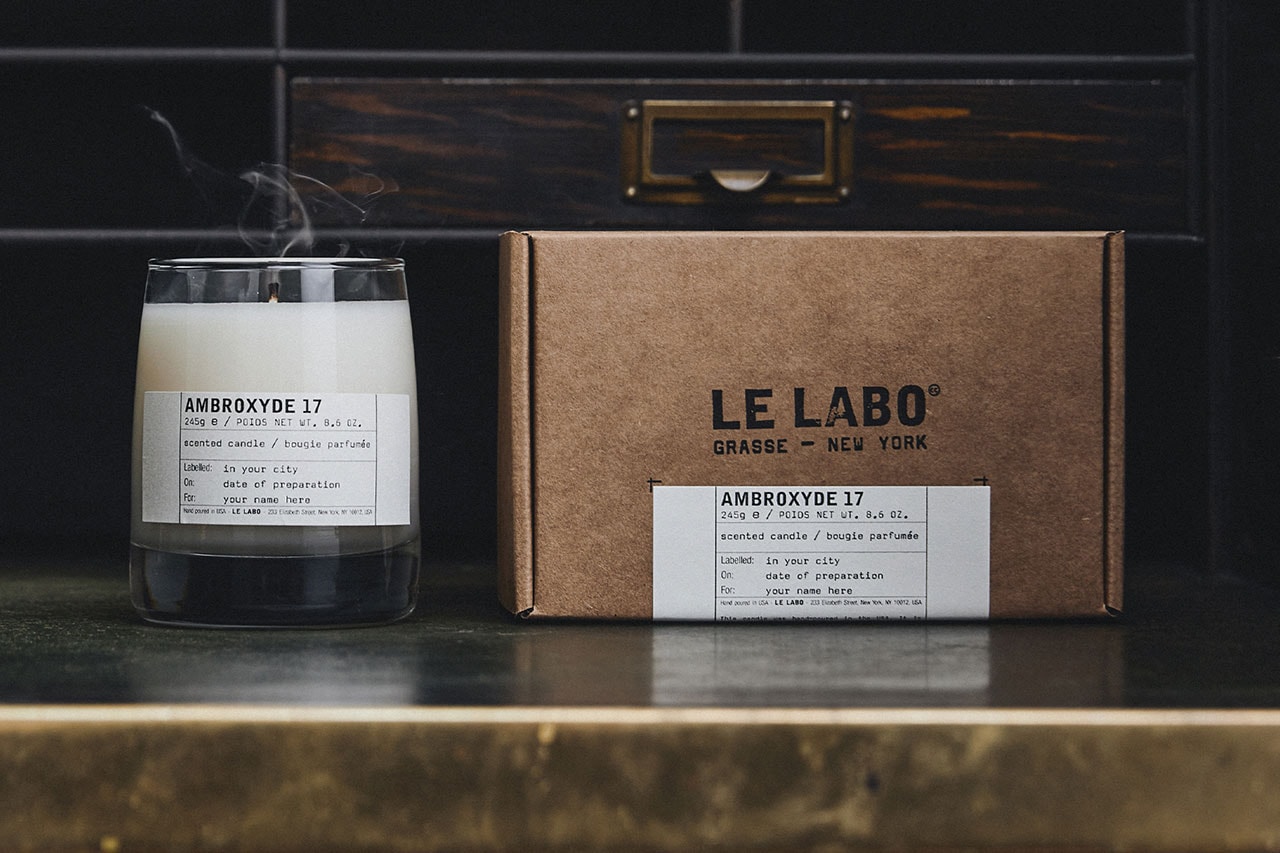 le labo candle fragrance perfume box label