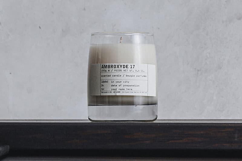 le labo candle fragrance perfume box label