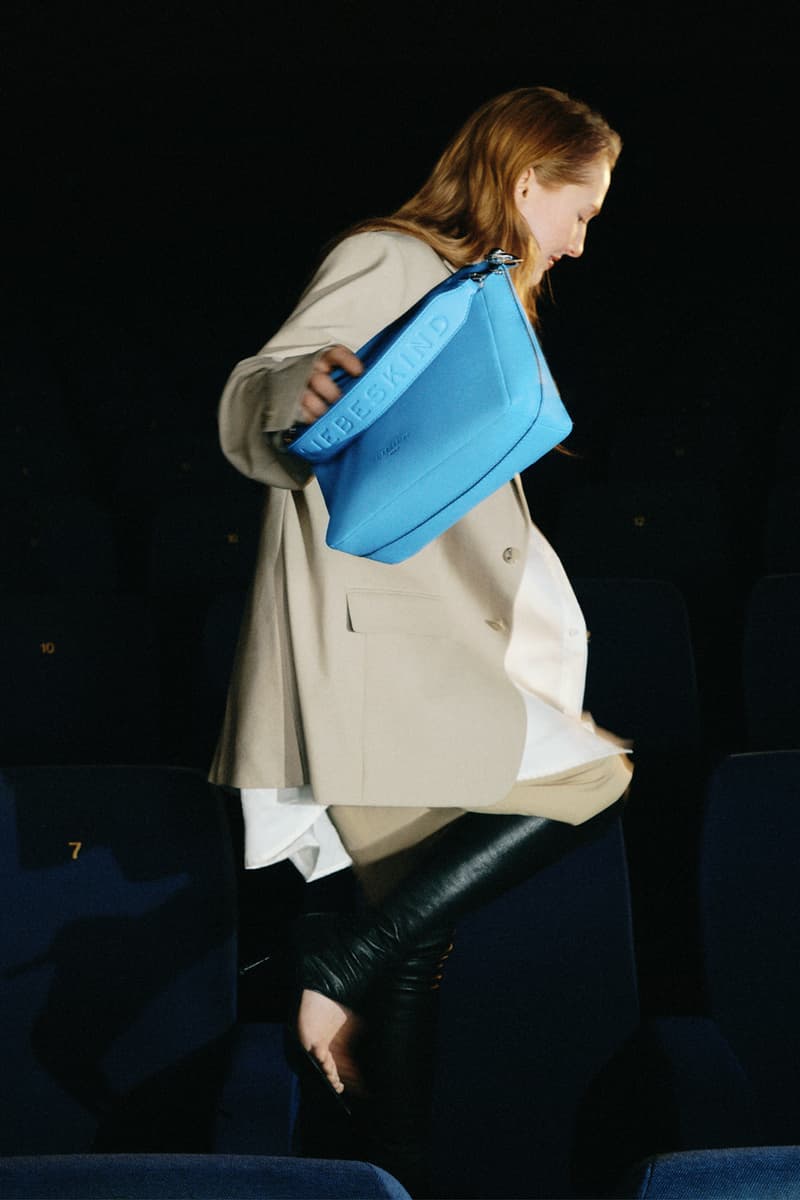 liebeskind berlin ss23 campaign cinema Gina Stiebitz Leo Altaras Larger than life handbags alma chelsea paper alessa 