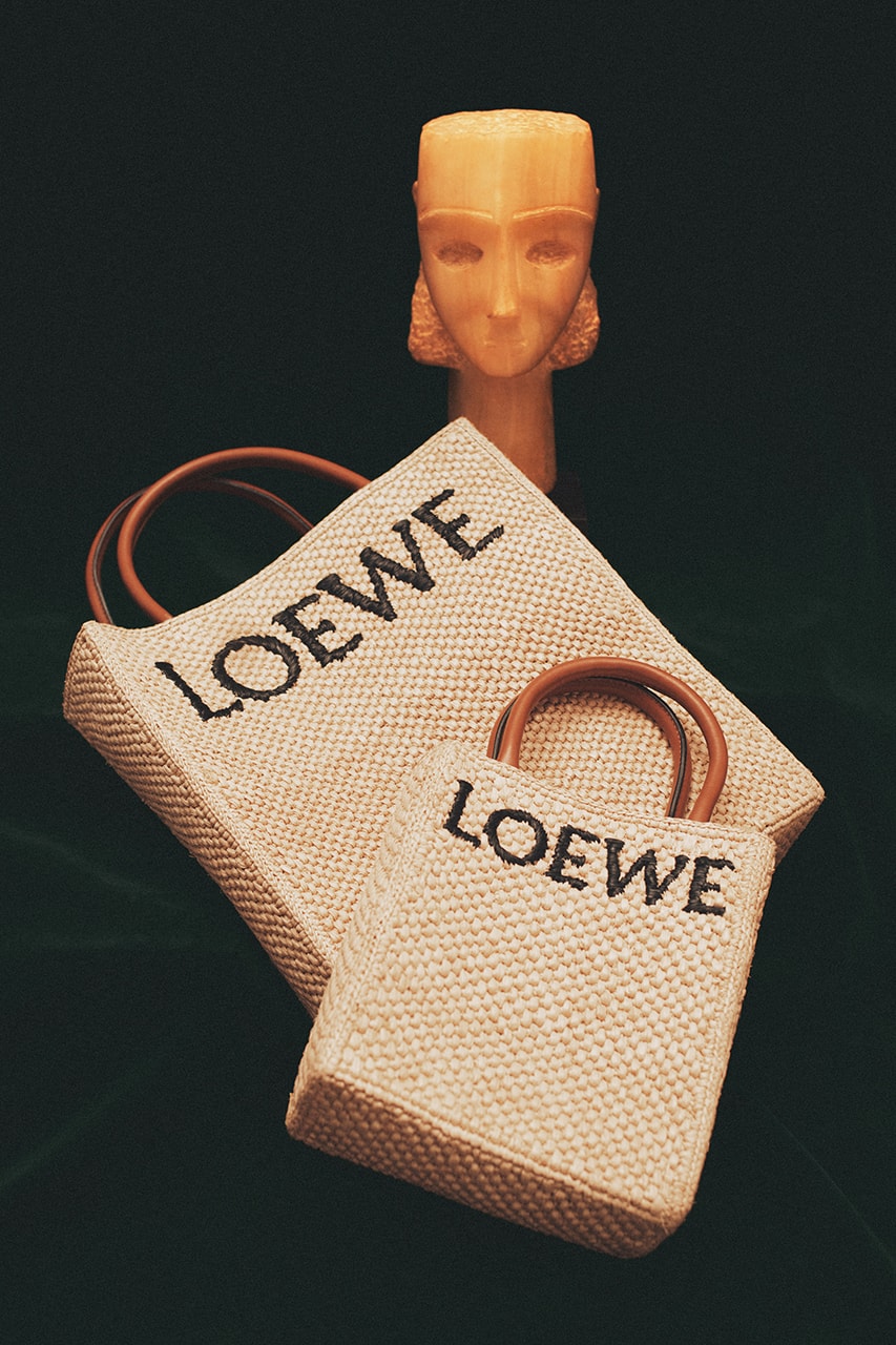 loewe spring summer women's campaign shoes bags flowers