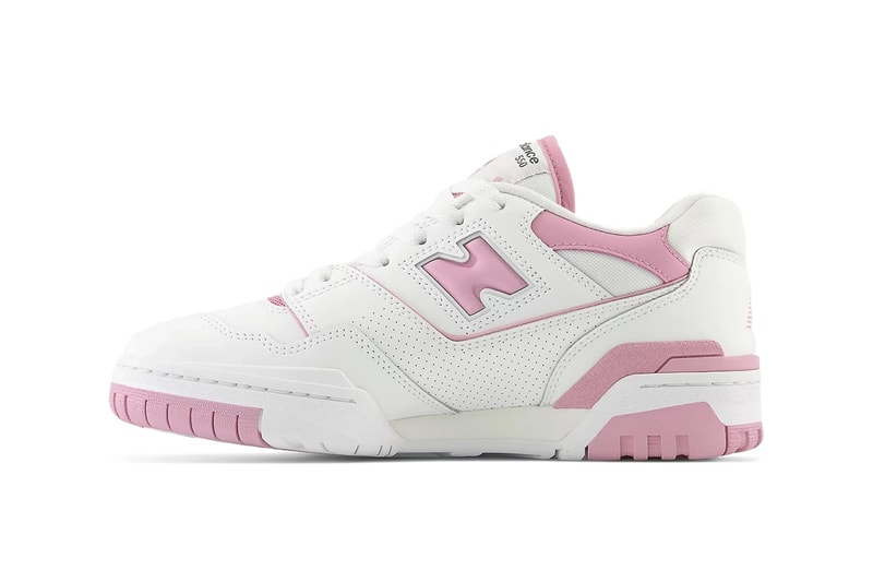 new balance 550 sneaker bubblegum white trainer pink