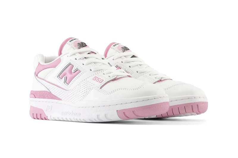 new balance 550 sneaker bubblegum white trainer pink