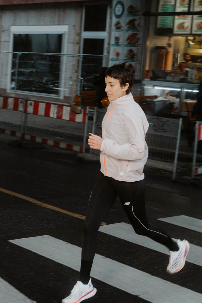 new balance running runlock sneakers challenge rewards health marathon Michelle Dzumbunu Emma Oudiou Anna-Luisa Ruther campaign hypebeast