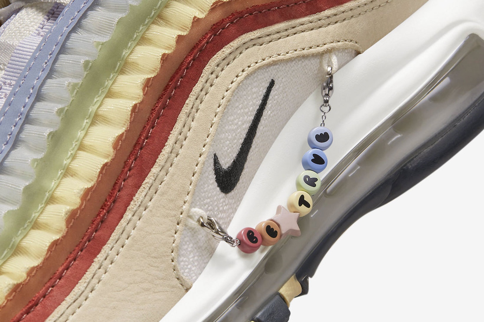 Nike Air Max 97 Be True Removable Charm Bracelet Pink Oxford Anthracite-Adobe Release Images