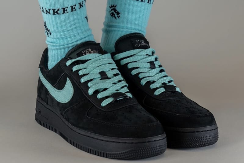 black and turquoise nike air force 1