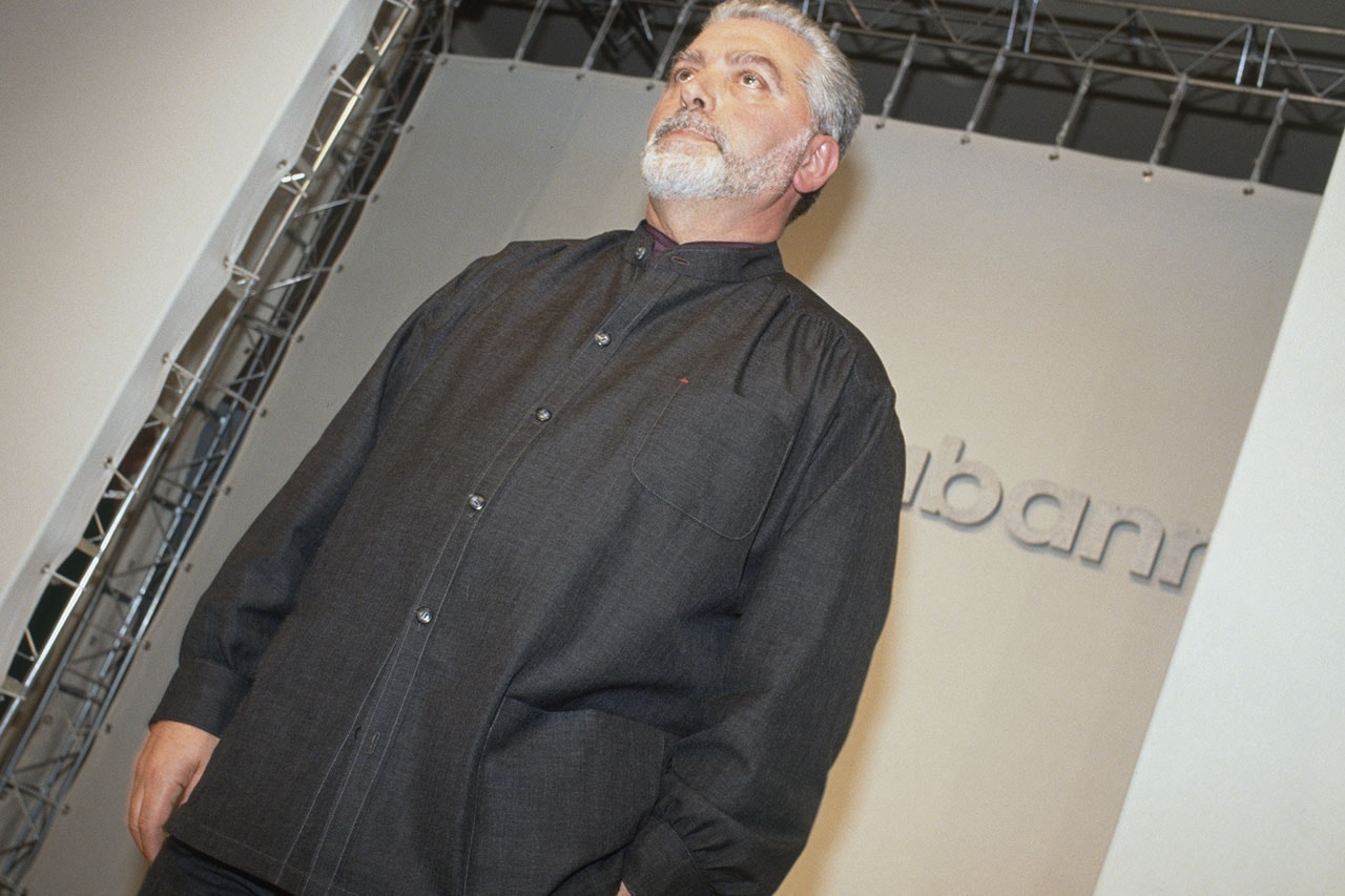 fashion designer paco rabanne death black shirt