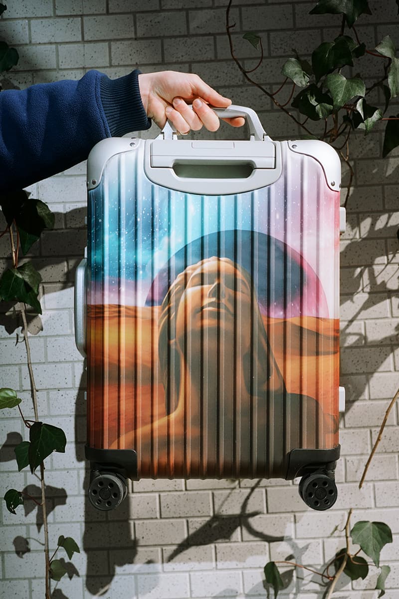 palace skateboard deck rimowa suitcase stickers