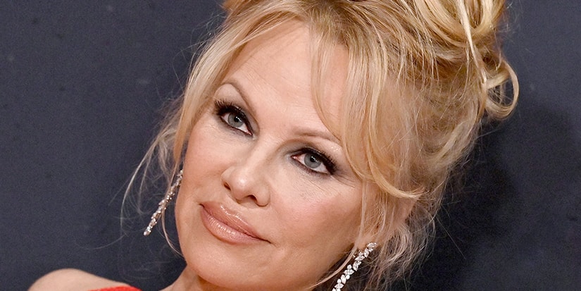Pamela Anderson Does Her Hair With a G-String - PAPER Magazine