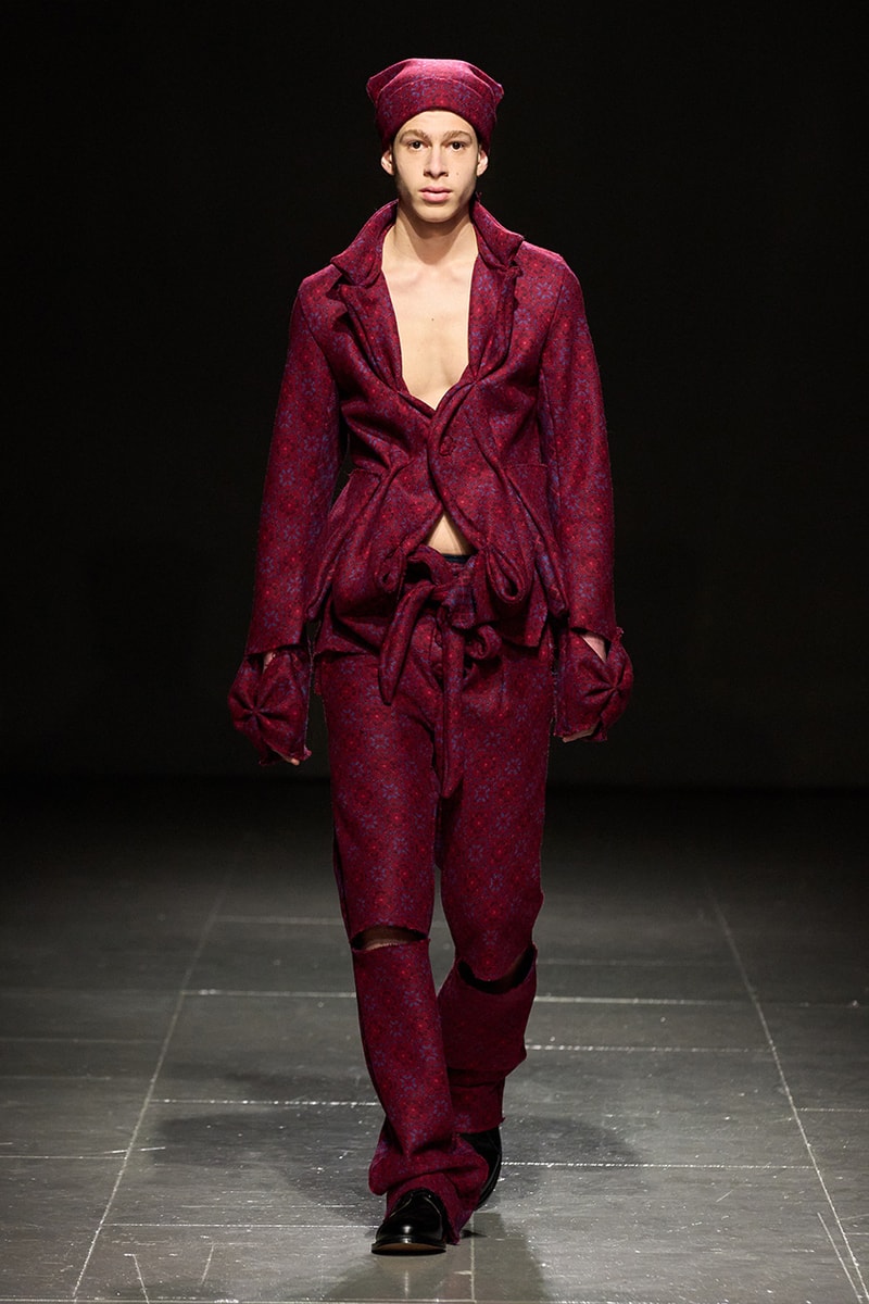 paolo carzana fall winter 2023 runway collection london fashion week