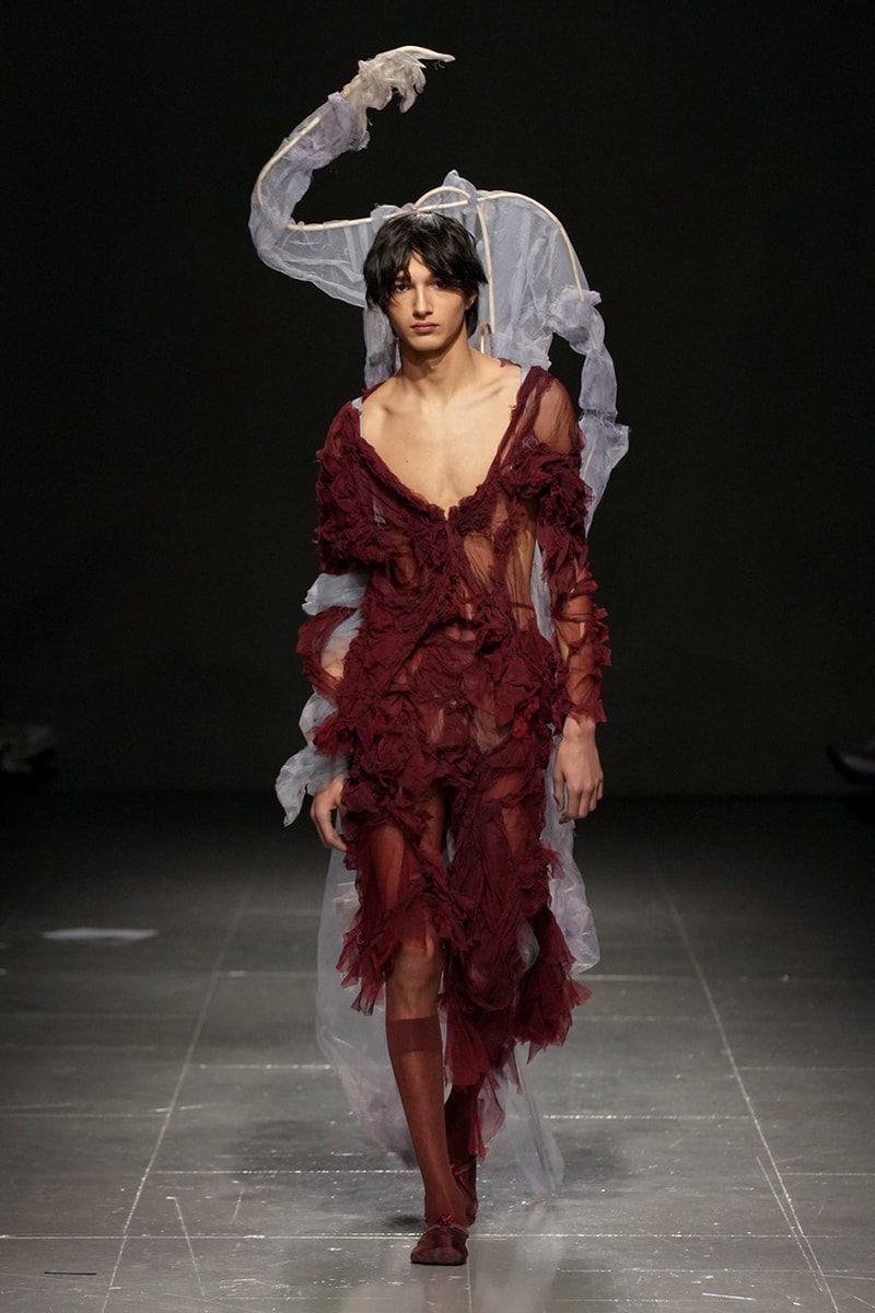 paolo carzana fall winter 2023 runway collection london fashion week