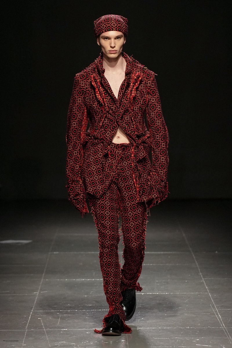 paolo carzana fall winter 2023 runway collection london fashion week