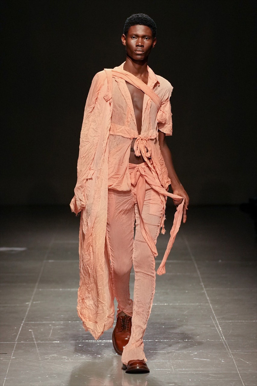 paolo carzana fall winter 2023 runway collection london fashion week