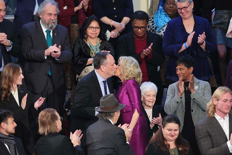 jill biden kiss state of the union