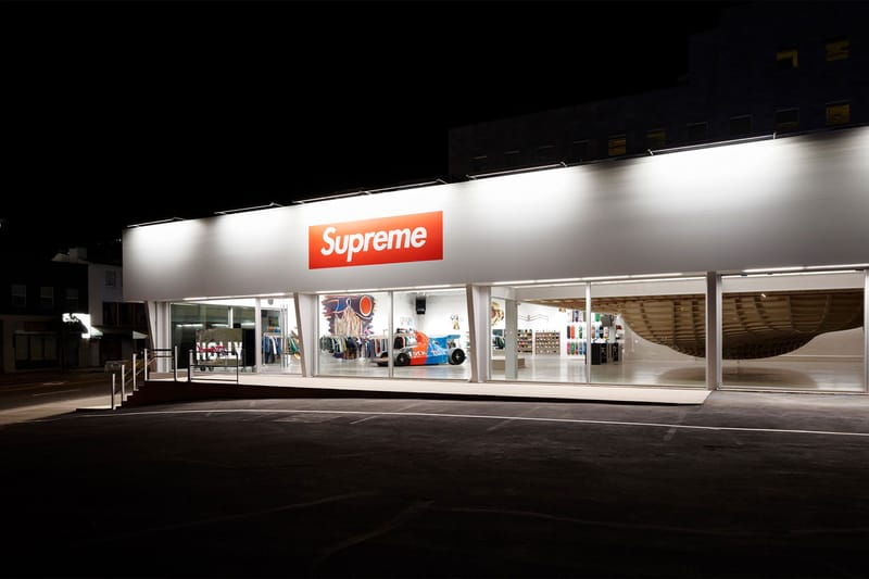 限定 supreme 23SS West Hollywood Box Logo ステッカー LA店移転記念 