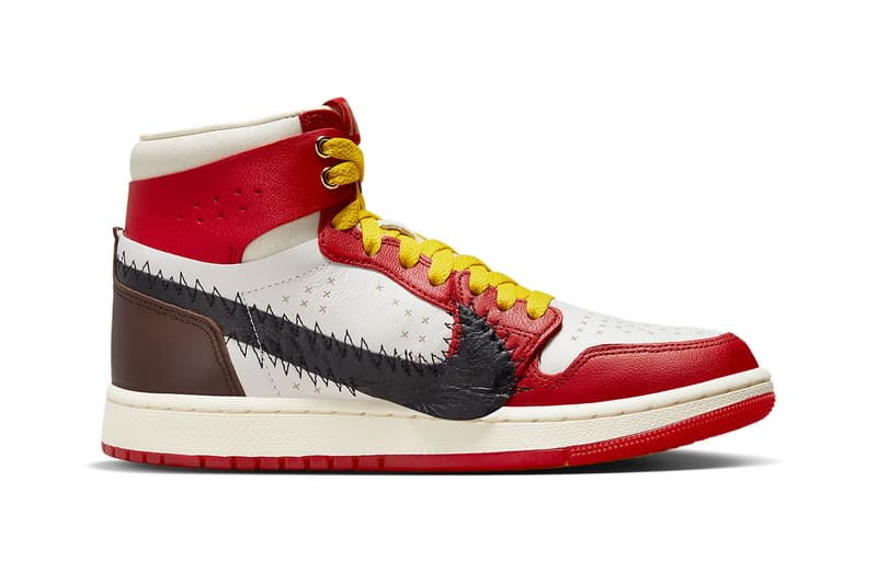 teyana taylor air jordan 1 high sneaker red black