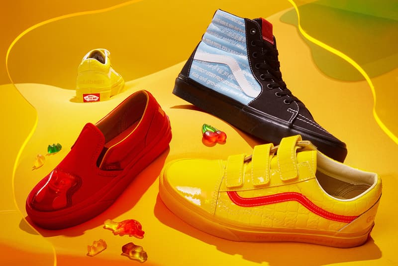 vans haribo collaboration release info sk8-hi old skool slip-on footwear apparel hoodies kids' sneakers