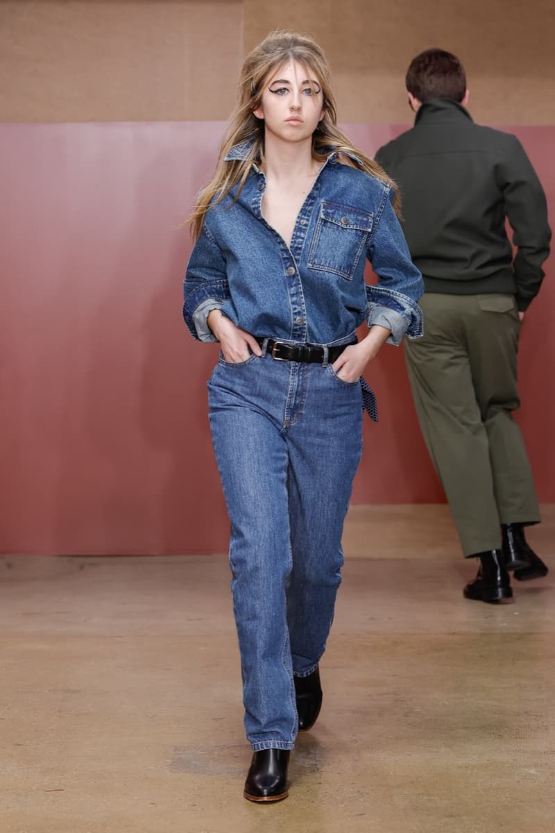 apc runway show france denim students university college