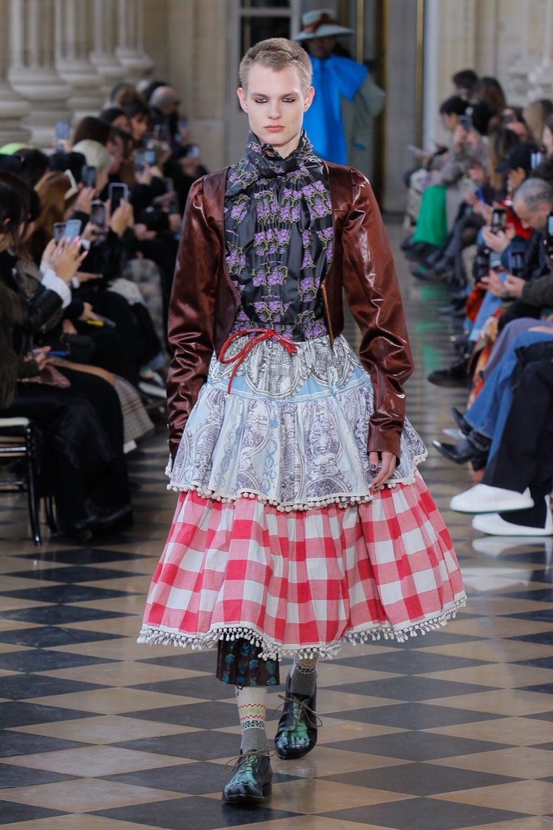 vivienne westwood paris show runway platform boots lace punk skirts