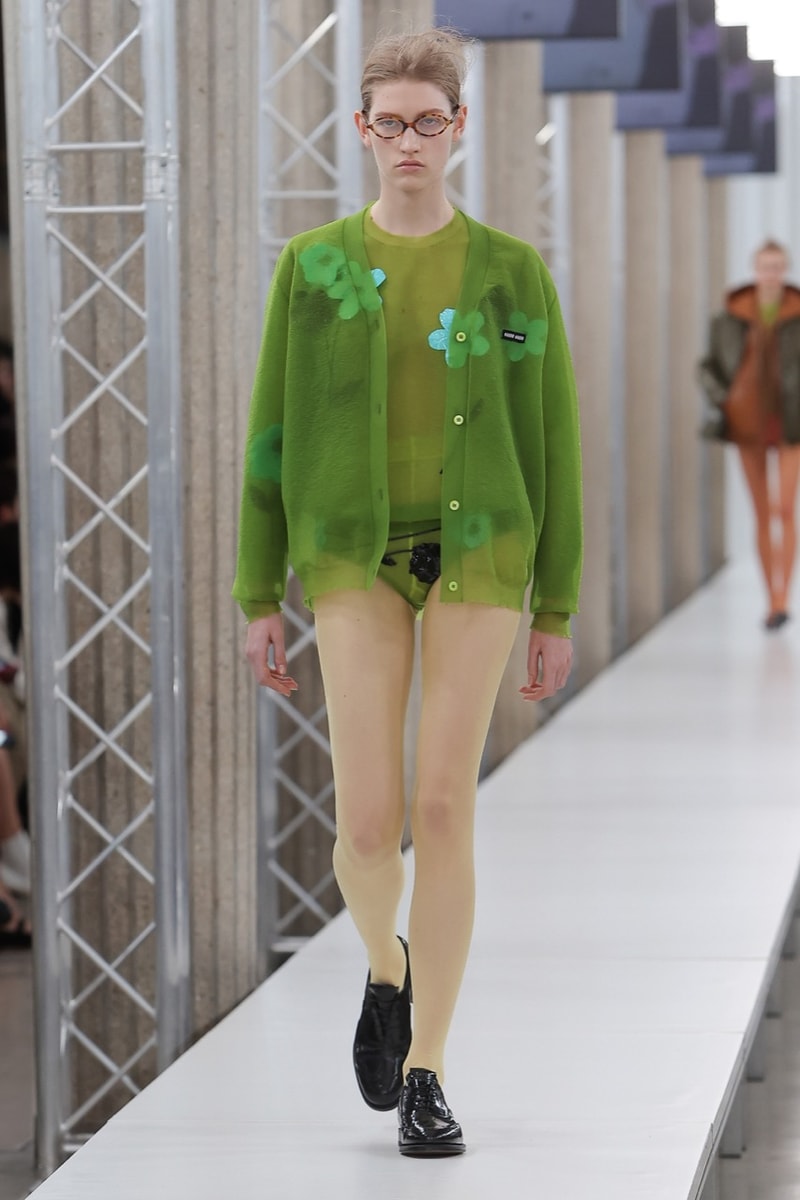 miu miu fall winter emma corrin zaya wade paris runway show