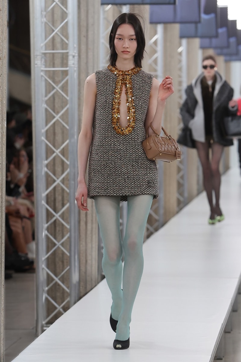 miu miu fall winter emma corrin zaya wade paris runway show