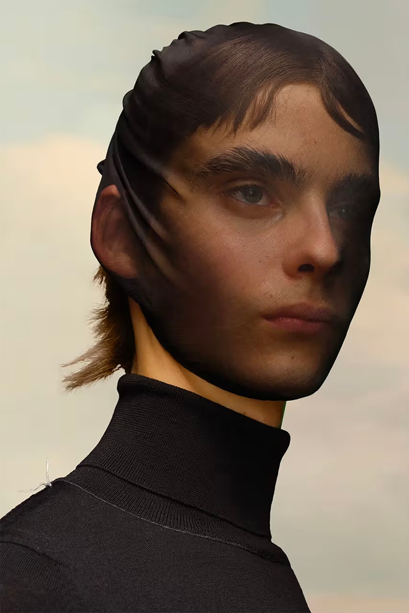 maison margiela sheer face mask fashion accessories john galliano