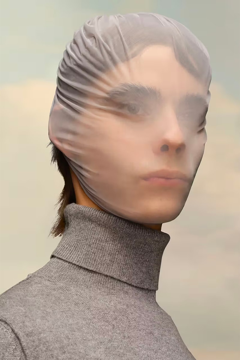 maison margiela sheer face mask fashion accessories john galliano