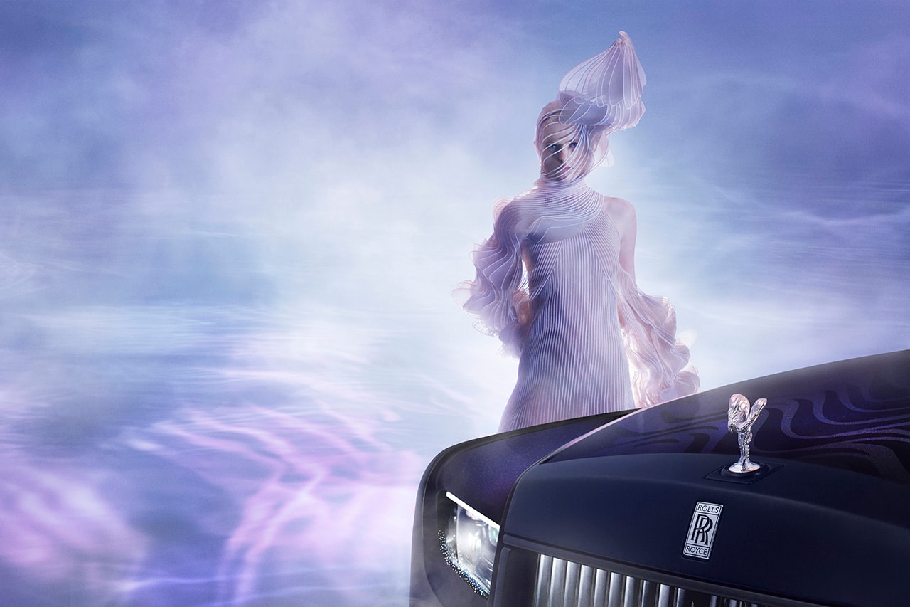 iris van herpen rolls-royce phantom syntopia luxury automobile cars weaving water bespoke vehicles 