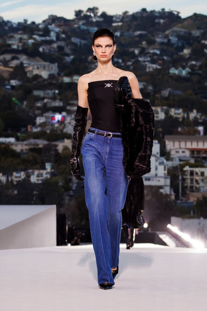 versace fall winter runway show los angeles gigi hadid kendall jenner