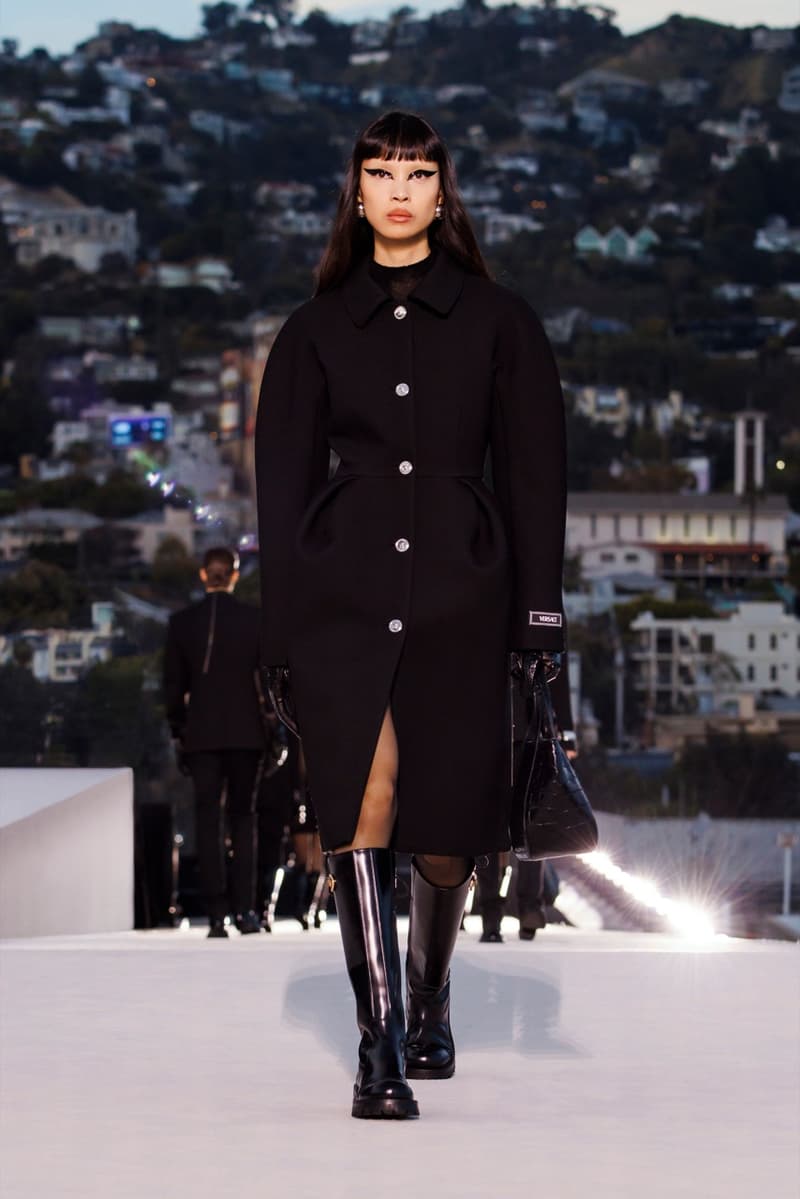 versace fall winter runway show los angeles gigi hadid kendall jenner