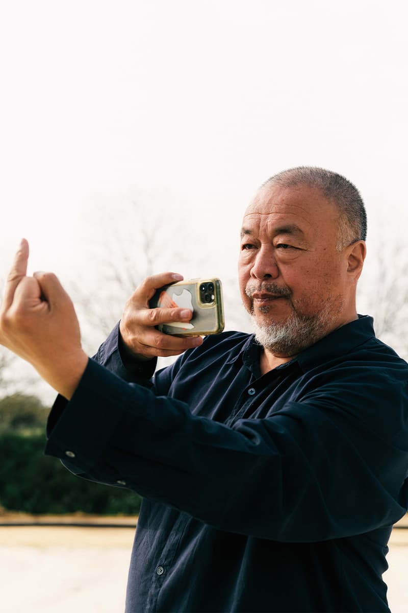 ai weiwei middle finger in red artwork study of perspective avant arte