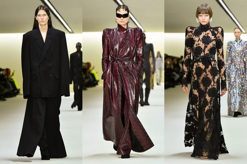 balenciaga paris fashion week runway show clothes