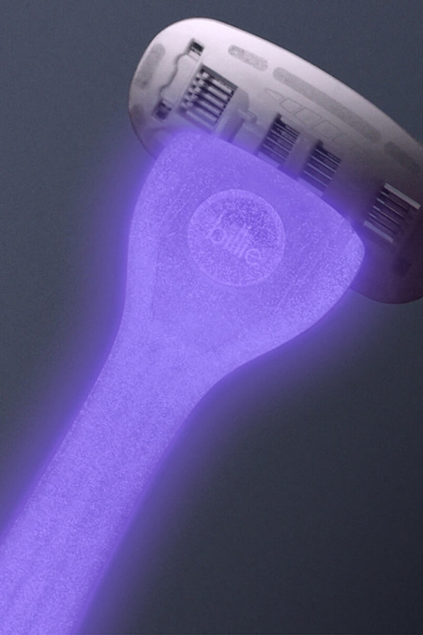 billie glow-in-the-dark razor handle moonbeam shaving shower skincare selfcare
