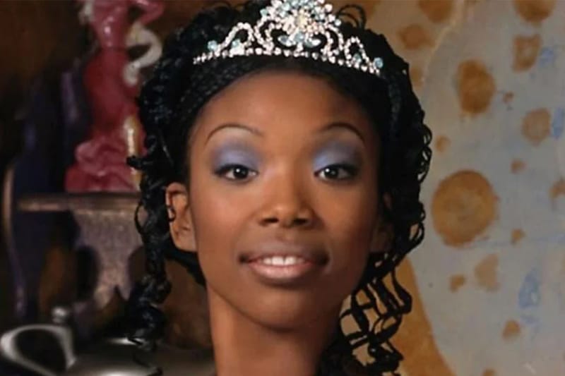 Brandy Returns as Cinderella, Trading Her '90s Braided Updo for an Elevated Fishtail Braid