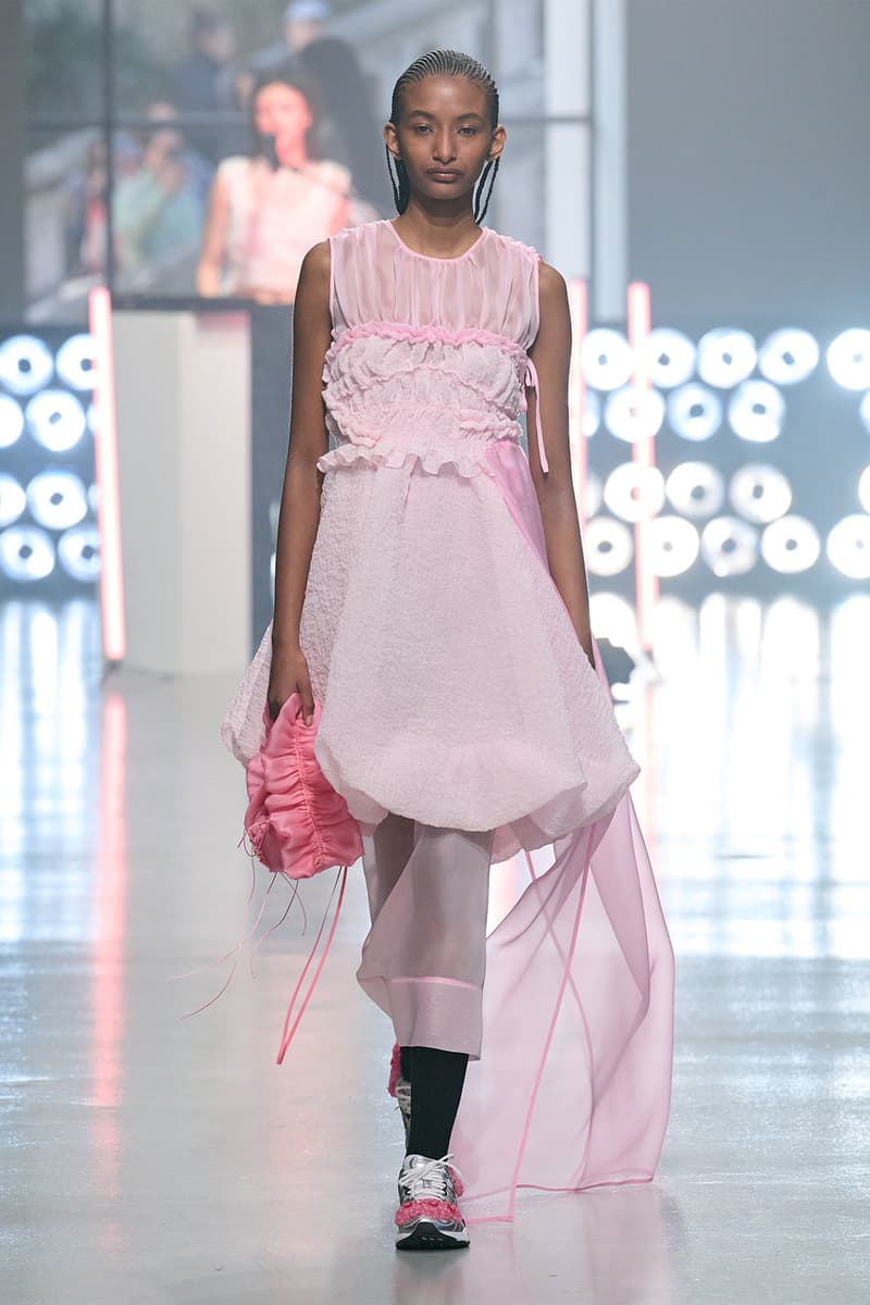 Cecilie Bahnsen Fall Winter Collection Untitled Pink White Red Runway Images