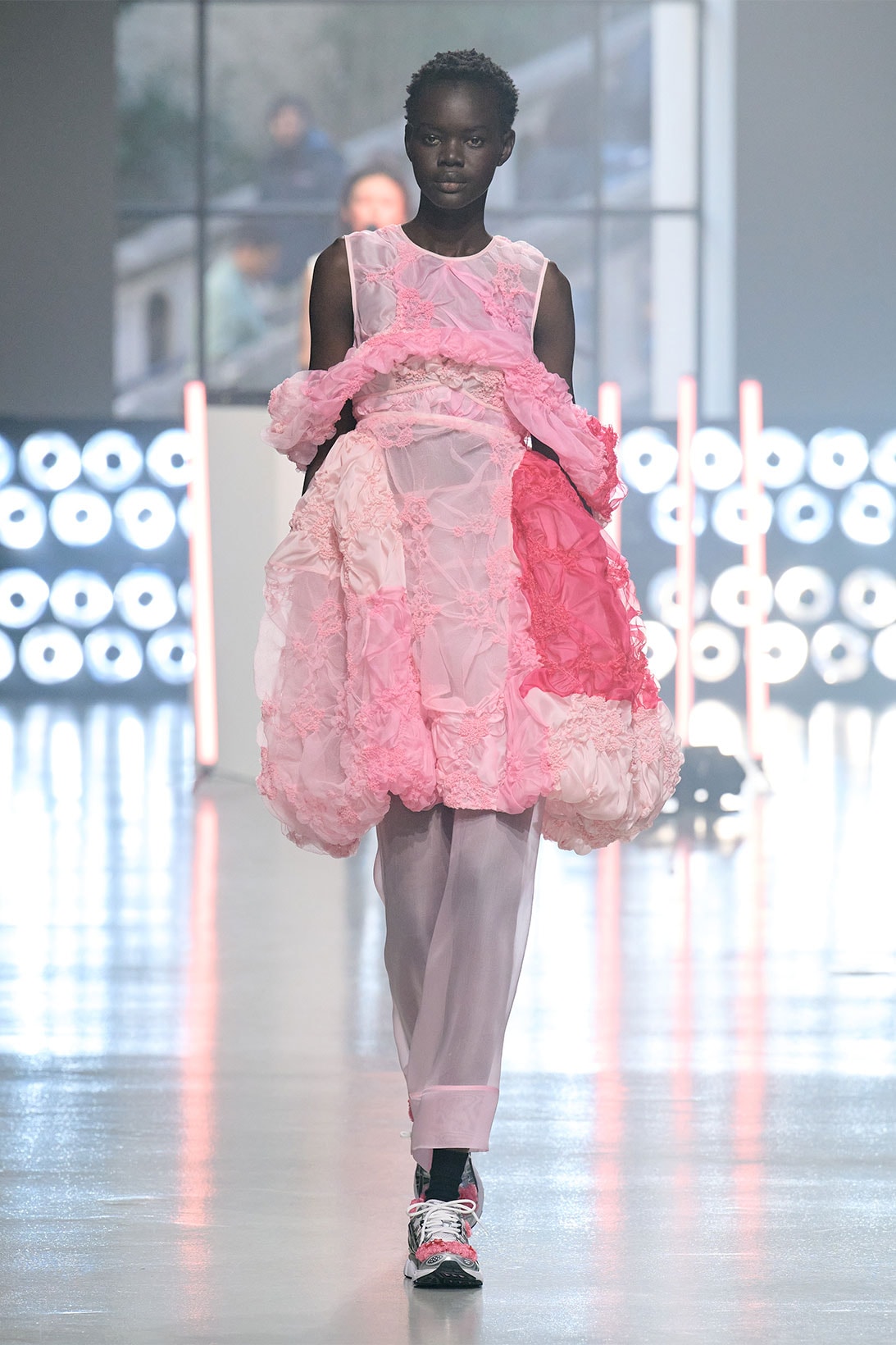 Cecilie Bahnsen Fall Winter Collection Untitled Pink White Red Runway Images