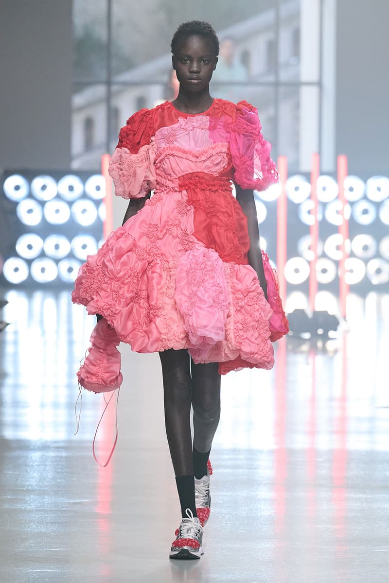 Cecilie Bahnsen Fall Winter Collection Untitled Pink White Red Runway Images