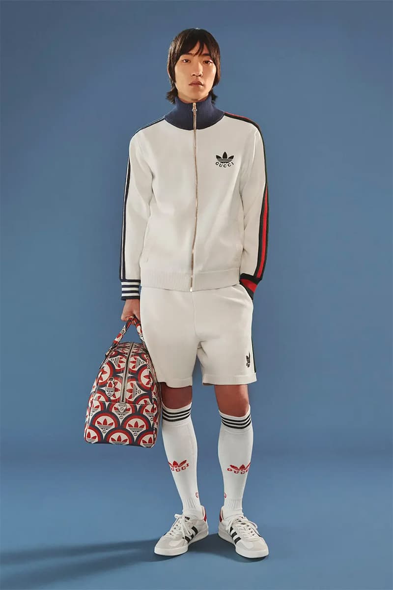 adidas gucci collaboration footwear sneakers slides hats bags