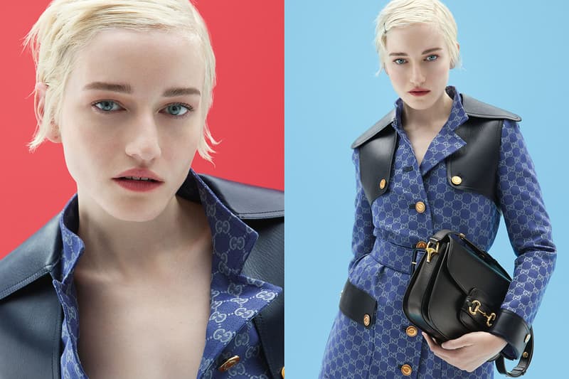 newjeans hanni horsebit campaign gucci bag julia garner chloe bailey