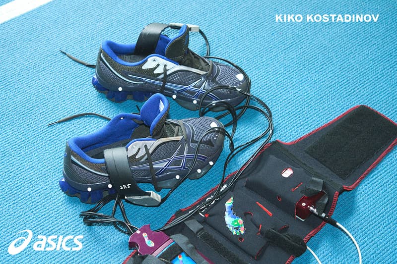 kiko kostadinov asics trainer collab blue black