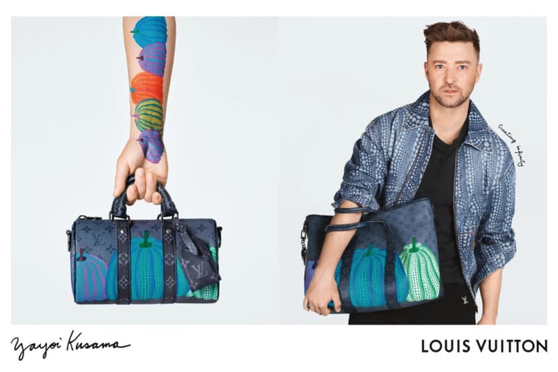 justin timberlake yayoi kusama louis vuitton campaign naomi osaka hoyeon jung